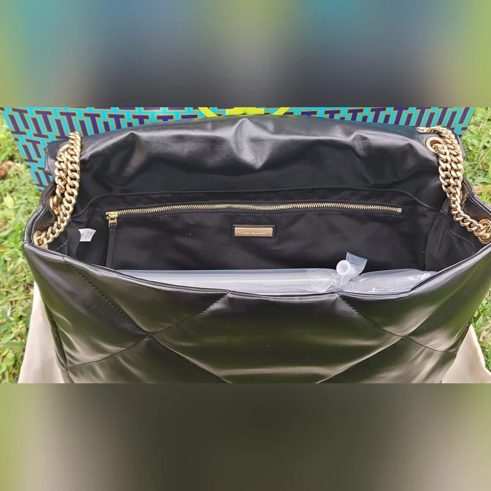 Tory Burch Oversized Kira Diamond Quilted Shoulder Bag - Picture 15 of 15